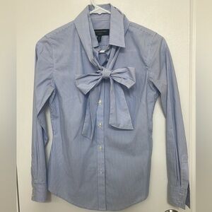 Banana Republic Light Blue Striped Shirt